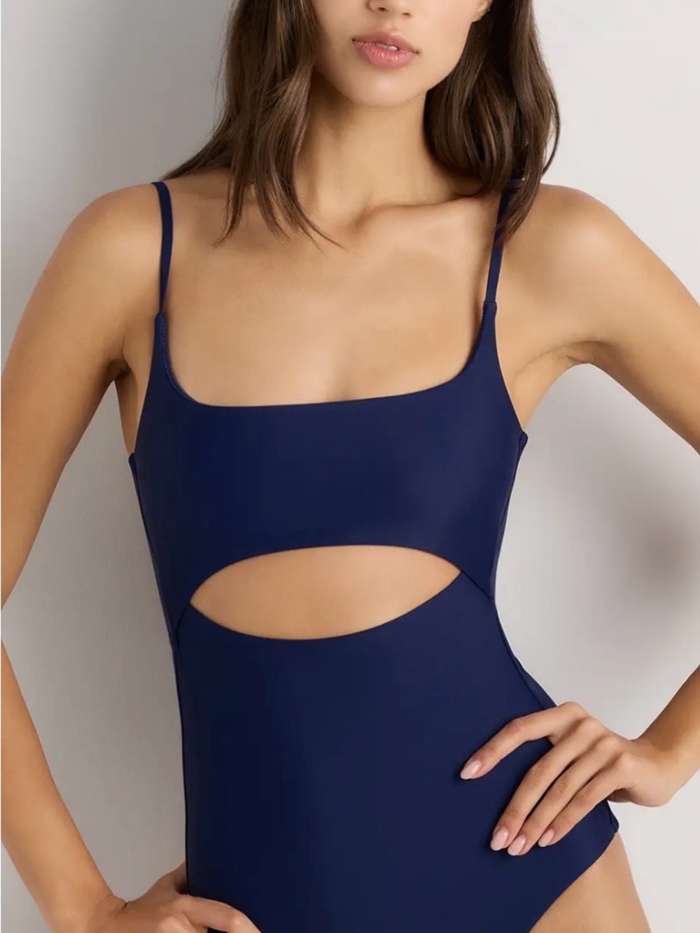 Quince Cutout One-Piece Swimsuit NWT